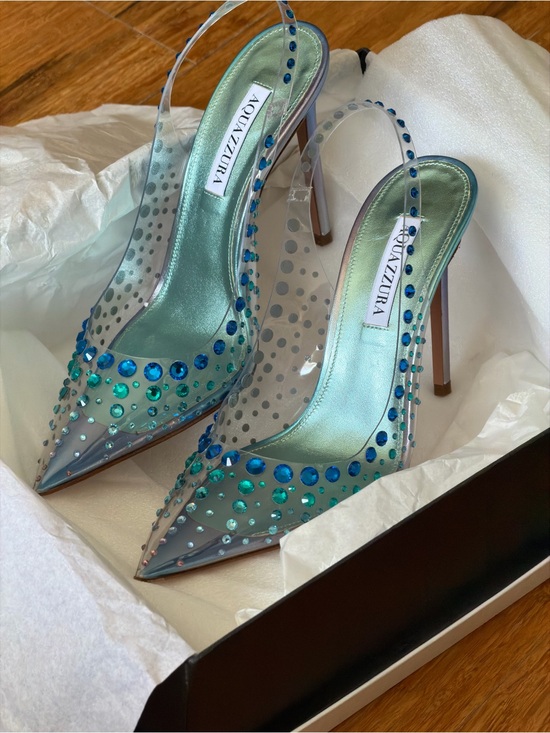 Aquazzura Shoes - Aquazzura Starburst 105 Crystal Embellishes Heels